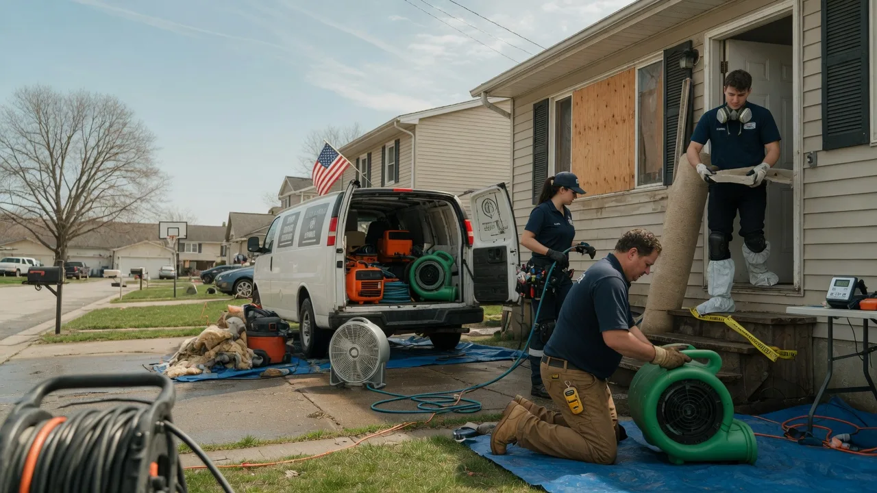 Water Damage Restoration in Hopedale, IL near me